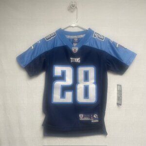 Chris Johnson Reebok Tennessee Titans #28 Jersey - Youth S - NWT